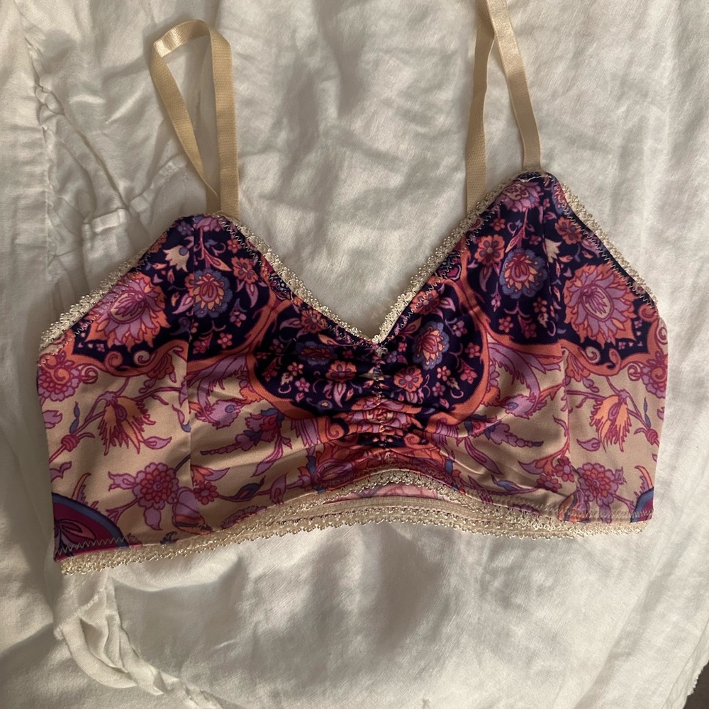 Spell Pink and Purple Floral Bralette